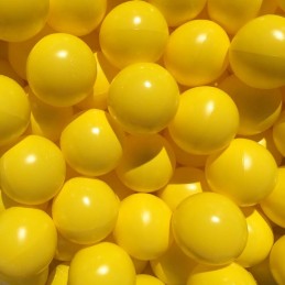 bola amarela para piscina de bolas