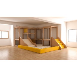 parque infantil de interior madeira