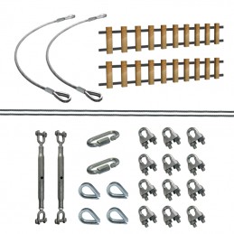 Kit | Fixação de pontes com 2 cabos superiores